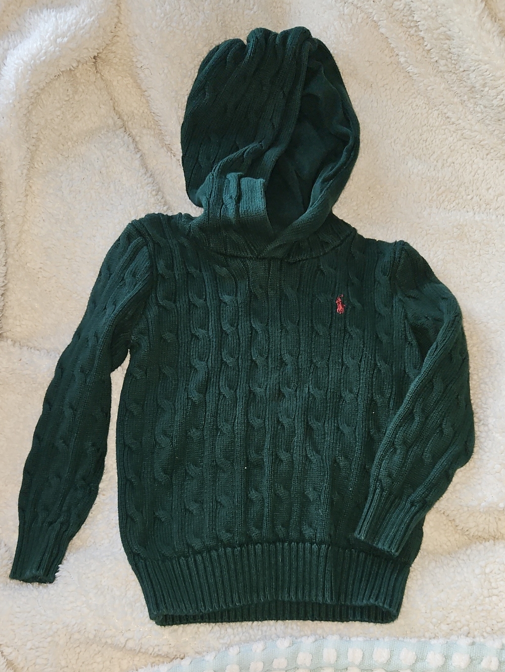 Kids POLO RALPH LAUREN CABLE KNIT HOODIE
